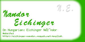 nandor eichinger business card